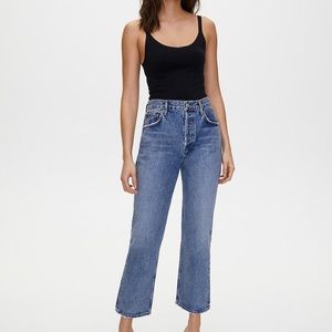 Agolde Ripley Mid Rise Straight Jeans